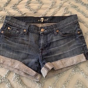 7 For All Mankind Denim shorts.